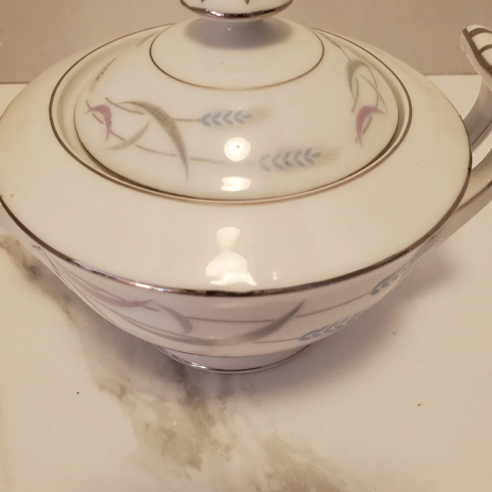 Valmont China Sugar Bowl And Lid